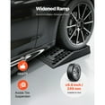 thumbnail image 5 of KFFKFF Car Ramps, Set of 2 with 20,000 lbs Load Capacity, 2.6-inch Lift Height, Portable Low-Profile Design for Garage Maintenance and Oil Changes, Durable for Low-Chassis Vehicles and Jack Support, 5 of 9