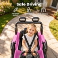 thumbnail image 5 of Jeep 12V Ride on Car with Remote Control/Bluetooth, Jeep Wrangler Rubicon Battery Powered Ride on Truck Toy w/Dual Wheel Suspension, Electric Car for Kids Toddler, Pink, 5 of 8
