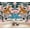 Color 3, variant on Wallpaper Colorful Mexico Mexican Buildings Cobblestone Street Blooming Peel and Stick Wall Murals 100"H x 144"W Removable PVC Wall Paper Self-Adhesive Wall Paintings Art for Bedroom Living Room