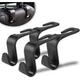 thumbnail image 1 of Ganchos para reposacabezas de asiento de coche, ganchos para coche, organizador de almacenamiento, accesorios interiores para monedero, abrigos, paraguas, bolsas de comestibles, monedero, paquete de JAMW Sencillez, 1 of 5