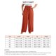 thumbnail image 5 of Pantalones de pierna ancha de gran tamaño, cintura elástica, cordón, holgados, ajustados, pantalones largos de pierna ancha para mujer, rojo sandía 4XL, 5 of 5