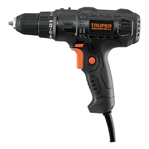 Truper TALA-3/8N, Taladro atornillador industrial de 3/8" 400 W 127V/ 60 Hz velocidad variable reversible