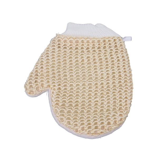 Guante de Ducha de Sisal, Bañera de la Piel Ergonómica Ergonómica para la Piel del Guante Exfoliante del Guante del Guante del Guante de la Guantera para la Vida Cotidiana