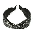 thumbnail image 5 of Unique Bargains 1 Pc Fashion Printed Knotted Headwrap for Women for Girls 6.69"x2.17" Black, 5 of 6