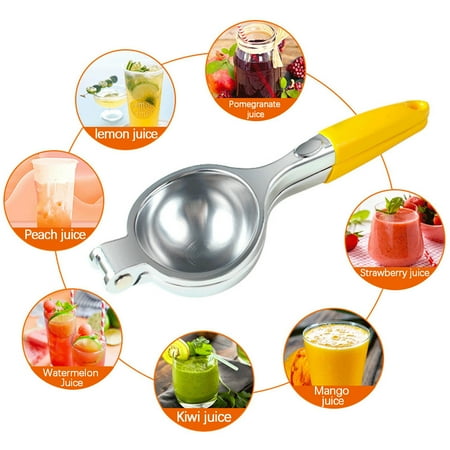 

VerPetridure Stainless Steel Manual Orange Juicer Heavy Duty Solid Metal Squeezer