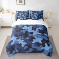 thumbnail image 2 of jejeloiu Rustic Camouflage 7-Piece Twin Bedding Sets,Farmhouse Camo Hunting Bedding Comforter Set,Blue Black Sheet Sets For Men Women,Super Cozy Room Decor Reversible, 2 of 8