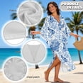 thumbnail image 7 of DISNIMO Kaftan Dress for Women German Shepherd Flower Print Plus Size V-neck Beach Cover up Batwing Sleeve Caftan Maxi Dresses Hawaiian Summer Long Swimsuit Cover Ups, 7 of 7