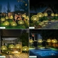 thumbnail image 6 of Solar Garden Lights Outdoor Waterproof, 4 Pack Total 480 LED Solar Starburst Sparkler Lights Decorative with 8 Lighting Modes Outside for Flowerbed Halloween Christmas Decorations, Multicolor, 6 of 12