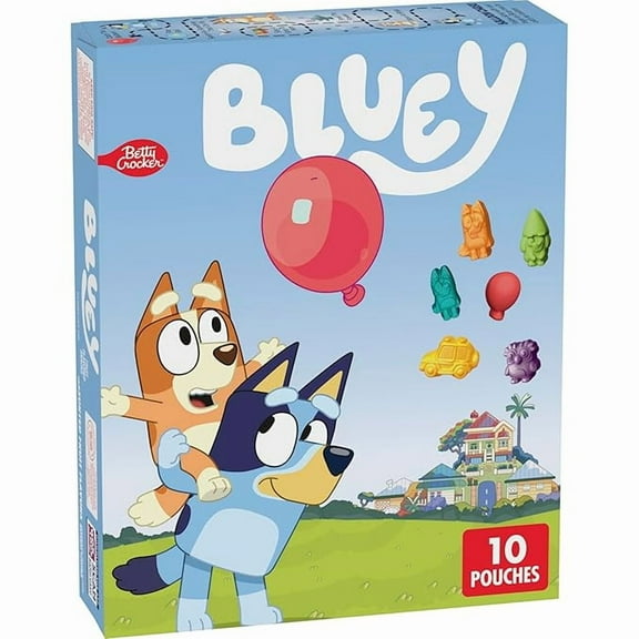 1x Bluey Fruit Flavored Snacks, Treat Pouches, Gluten Free Snack, 10 Ct, 8 oz
