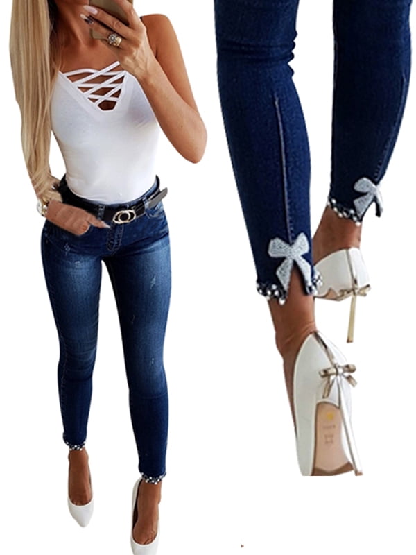 ladies ankle jeans