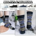 thumbnail image 5 of Women Winter Socks Warm Soft Wool Socks Gift Socks Women Christmas Gifts Cozy Crew Socks Vintage Casual Thick Socks, 5 of 7