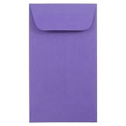 JAM Paper & Envelope No. 5.5 Coin Envelopes, 3 1/8 x 5 1/2, Violet Purple, 25/Pack