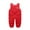 Red, variant on Usaibhir Toddler Unisex Winter Snow Pants Down Puffer Warm Overall Windproof Fleece Lined Jumpsuit 1-4T