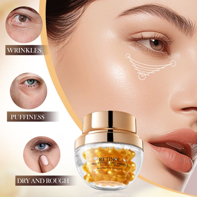 Fiudx Ofertas flash del día solo en línea Crema reafirmante e hidratante para ojos con retinol, crema para arrugas ligeras alrededor del contorno de ojos, 35 g