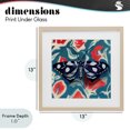 thumbnail image 4 of Stupell Industries Bohemian Symmetrical Moth On Beautiful Flowers Birch Framed Print Under Glass, 13 x 13, by Kate Jarvik Birch, 4 of 8