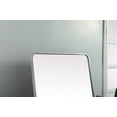 thumbnail image 4 of Soft Corner Metal Rectangle Mirror 32x72 Inch in Black, 4 of 7