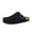 Black, variant on Hugo Genuine Leather Suede Clogs for Men – Comfortable Slip On Shoes with Adjustable Buckle, Closed Toe Mens Slides
