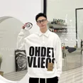 thumbnail image 2 of Ropa masculina Letra T Camisetas tipo polo para hombre Tops de gran tamaño Sudaderas con estampado gráfico Talla grande Invierno Poliéster normal Manga larga, 2 of 5