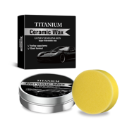 Titanium Ceramic Car Wax - High Gloss Polish & Protectant with Hydrophobic Coat, Scratch & Swirl Mark Remover for Auto Paint, Motorcycle, Truck - Long Lasting Shine & UV Protection (1 Pack)TT