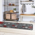 thumbnail image 4 of SKYSONIC 2X6 Feet Vintage Christmas Snowflakes Runner Rug with Rubber Backing, White Red Non Slip Entryway Rug Runner Washable Soft Area Rug Carpet for Hallway Bedroom Kitchen Decor, 4 of 6