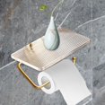 thumbnail image 4 of 2 uds. Soporte organizador de papel montado en pared estante de almacenamiento de de papel perfecl Portarrollos de papel higiénico, 4 of 8