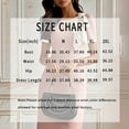 thumbnail image 3 of ZOELNIC Women's Bodycon Pencil Dress Elegant Bow Short Sleeve Clubwear Basic Fitted Outfits Casual Midi Dresses, 2XL, 3 of 3