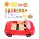 thumbnail image 5 of 1 establecer la camioneta de picnic familiar con la vajilla de simulación y la comida en miniatura para el juego de roles imaginativos, ideal para niños y niños pequeños, 5 of 6