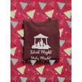 thumbnail image 3 of Silent Night, Holy Night Sweatshirt Women -Smartprints Designs, Female Small, 3 of 4