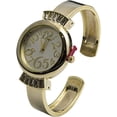thumbnail image 2 of Blekon Collections Women's 30mm Case Crazy Numbers Metal Cuff Rhinestones Bangle Watch, 2 of 5