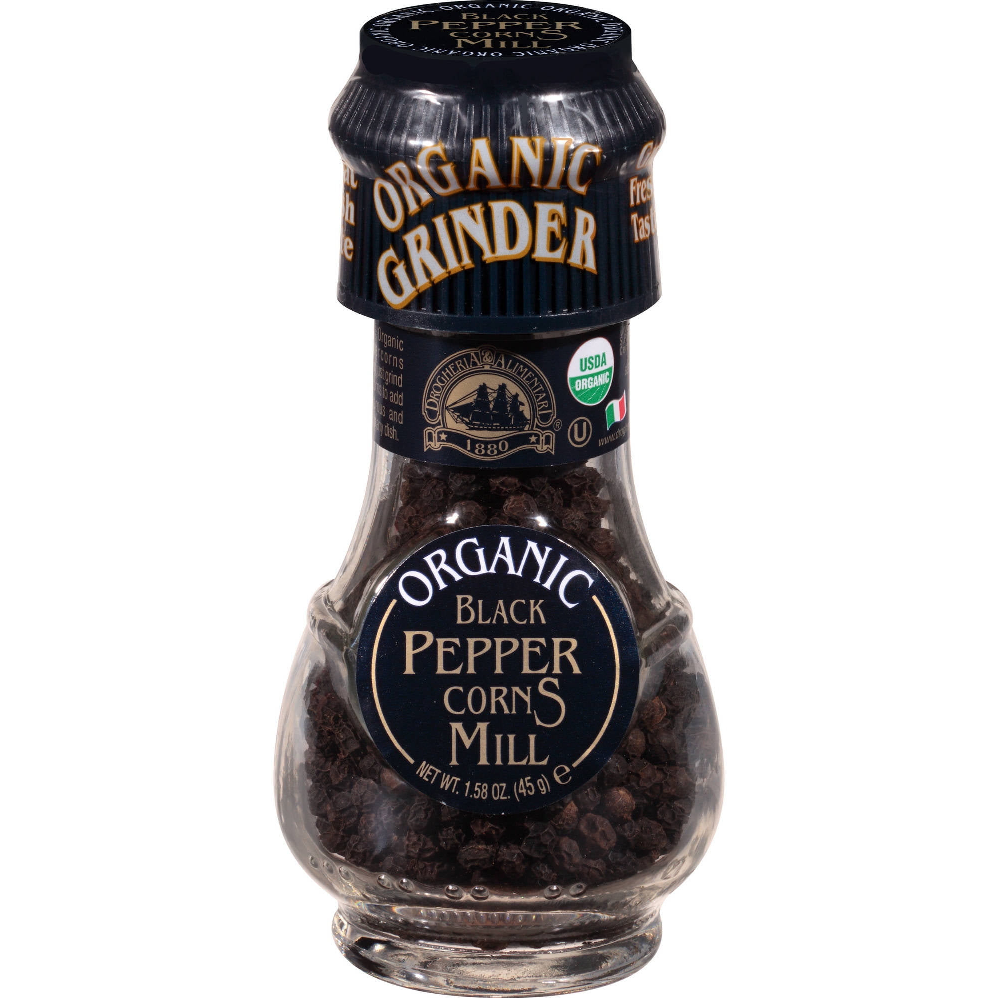 Drogheria & Alimentari All Natural Spice Grinder Black Peppercorns, 1.58 Ounce Jars by Mccormick & Company, Inc.