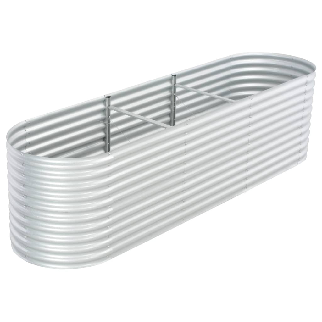 125.9"x31.4"x31.8" Galvanized Raised Garden Bed, Outdoor Planters for Flower Herb Garden, Silver 125.9"x31.4"x31.8" Galvanized Raised Garden Bed, Outdoor Planters for Flower Herb Garden, Silver