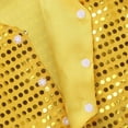 thumbnail image 2 of Miutii Girls' Boys' Glittery Sequined Vest Jacket Hip-Hop Street Dance Waistcoat Performance Gold 130, 2 of 6