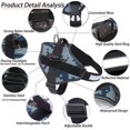 thumbnail image 2 of Dog Harness No-pull Breathable Adjustable Walking Training Assistance Chest Outdoor Easy Control _jiue, 2 of 5