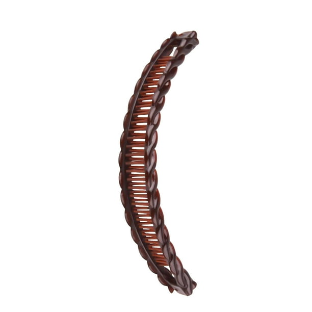 Pinza banana para mujeres, pasadores rizados | Pinza para el pelo en forma de cola de pez, pinza banana para coleta, para pelo grueso, liso y rizado, 1 unidad