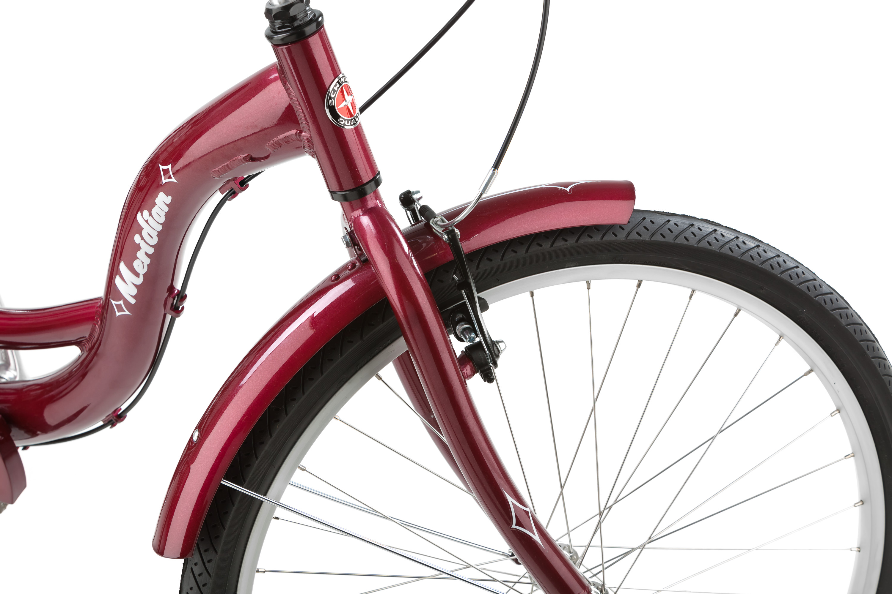 Schwinn Meridian Adult Tricycle, 26-inch wheels, rear storage basket, Cherry - image 4 of 6
