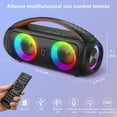 thumbnail image 4 of Altavoz Bluetooth a prueba de agua JYX con luces RGB portátil para exteriores, 4 of 7