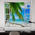 thumbnail image 1 of Tapiz Para Colgar En La Pared Vista Al Mar Impresión De Fondo Dormitorio Alfombras De Pared Manta Likrtyny Arte Deco, 1 of 7