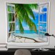 thumbnail image 1 of Tapiz Para Colgar En La Pared Vista Al Mar Impresión De Fondo Dormitorio Alfombras De Pared Manta Likrtyny Arte Deco, 1 of 7
