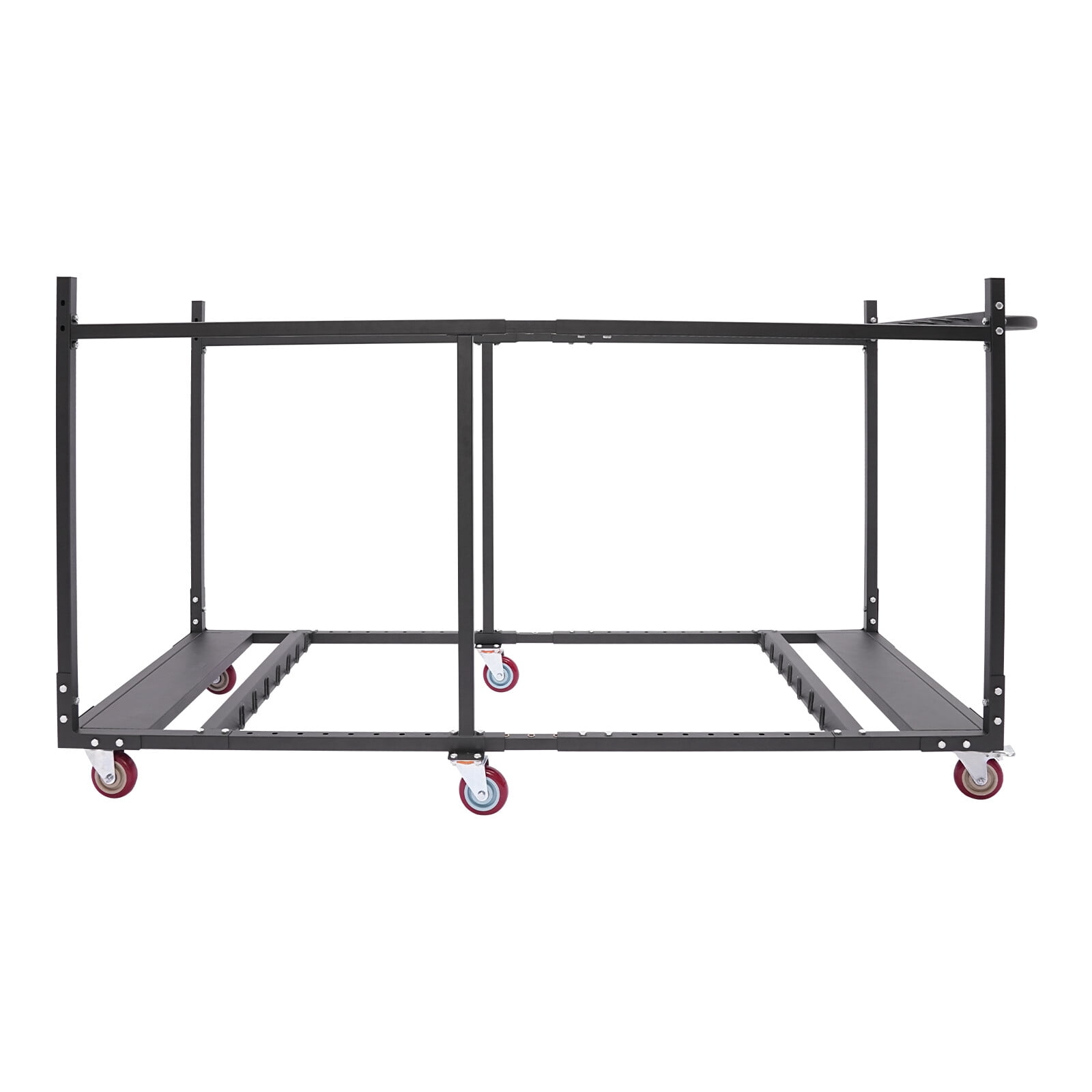 TFCFL Folding Table Rack Dolly Cart Rectangular Trolley Cart W/ Casters Max 8 Round Table 12 Folding Table