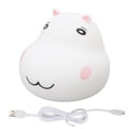 thumbnail image 2 of 8 LED Beads Pat Night Light, Patting Night Light USB Interface Hippo Shaped ABS  For Home, 2 of 8