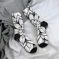 thumbnail image 5 of Xecao Mandala Floral Line Art Pattern Sport Socks for Women and Men Crew Socks Sporty Calf Socks Casual Socks, 5 of 6
