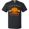 thumbnail image 3 of Inktastic Thankful Grateful and Blessed Pumpkins and Sunflower T-Shirt, 3 of 5