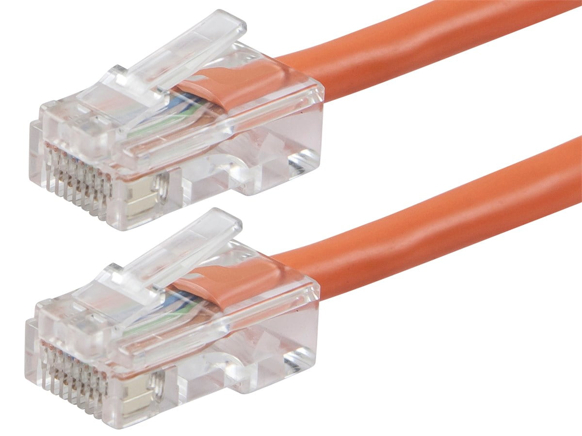 Monoprice Cat5e Patch Cable 15 Feet Orange, RJ45, Stranded