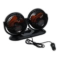 thumbnail image 3 of 1Pc For 360 Degree Rotation 2Speed Cooling Cooler Usb 5V 12V 24V Double Head Car Fan 24V, 3 of 10
