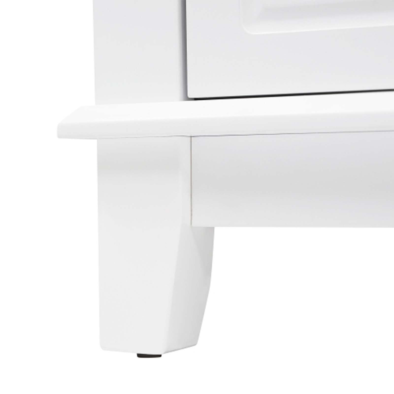 Bathroom Vanities - White Bathroom Vanity Cabinet, Vanity Cabinet with 6 Soft-Close Drawers & 2-Tier Shelves, MDF Pine Wood Base for Powder Room/Laundry