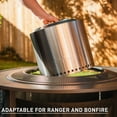 thumbnail image 4 of Solo Stove Fire Pit Surround Tabletop, Small | Elevation for Ranger and Bonfire Wood burning Outdoor Fire Pit, Powder-Coated Steel/ UV-Resistant Outdoor Fabric, Dimensions (HxDia): 20 x 42 in, Black, 4 of 9