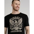 thumbnail image 4 of 4th of July Freedom Americana Men’s and Big Men's Graphic Tee by Way to Celebrate, Sizes XS-3XL, 4 of 5