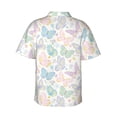 thumbnail image 3 of Daiia Colorful Butterfly Hawaiian Shirt for Men Gentle Cotton Regular Short Sleeve Casual-3X-Large, 3 of 9