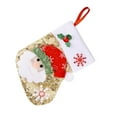 thumbnail image 3 of Christmas Tableware Bag Home Restaurant Christmas Spoon Chopstick Fork Holder Storage Pouch, Sock Type, Santa Clause, 3 of 8