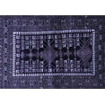 thumbnail image 1 of Ahgly Company Machine Washable Indoor Rectangle Persian Blue Traditional Area Rugs, 7' x 9', 1 of 4